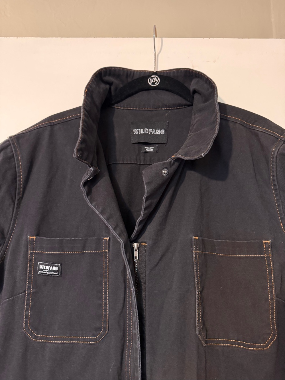 Wildfang womens Black utility coverall